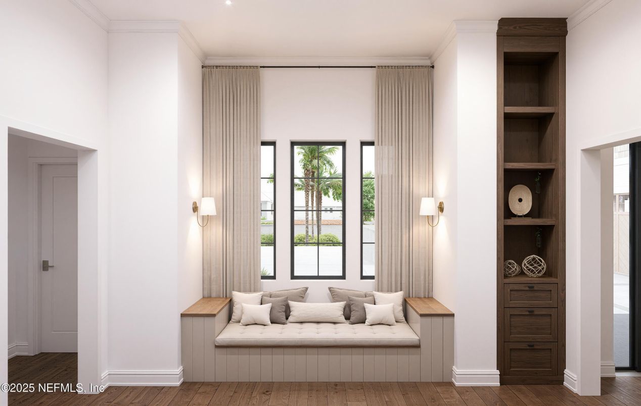 Interior, Recessed Lighting, Wood Texture Flooring