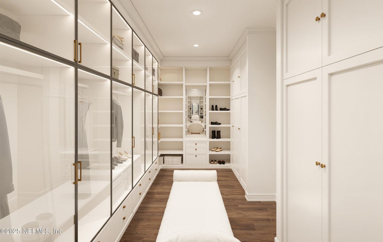 Interior, Recessed Lighting, Walk-in Closets, Wood Texture Flooring