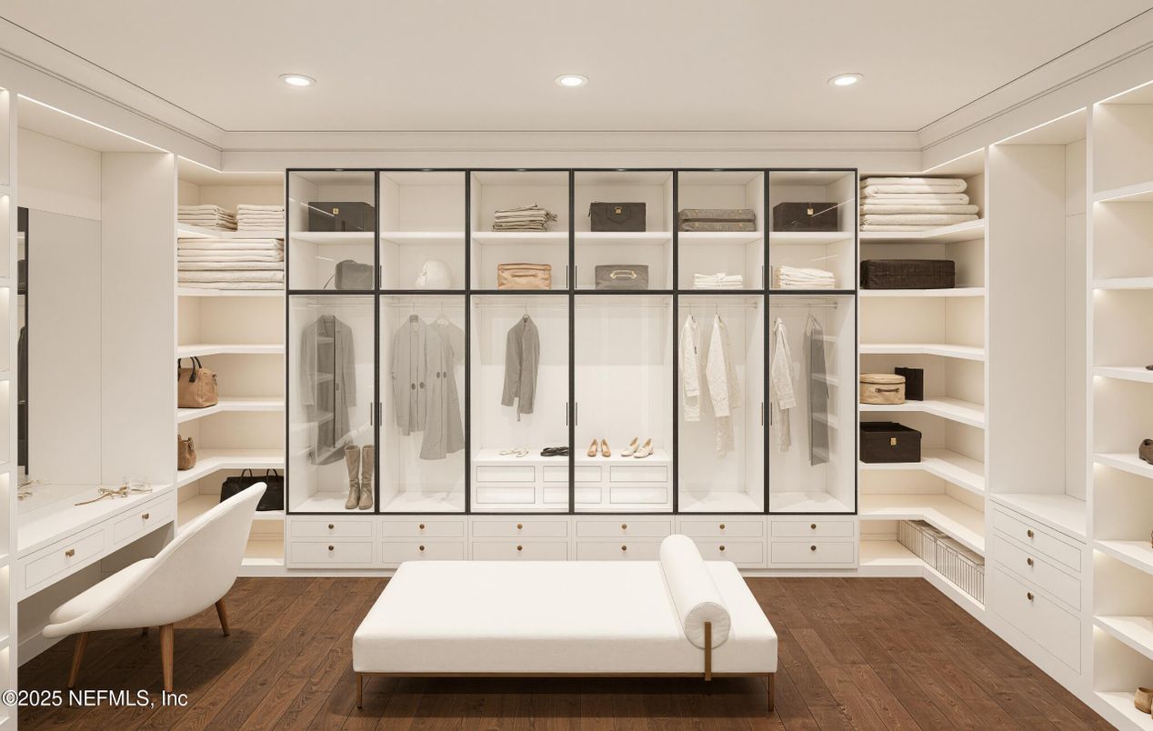 Interior, Recessed Lighting, Walk-in Closets, Wood Texture Flooring