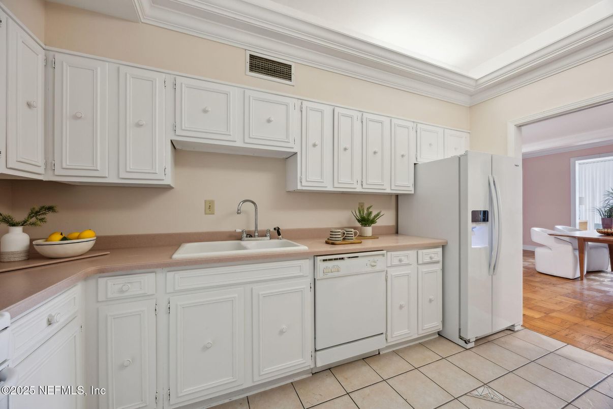 Interior, Kitchen, Wood Texture Flooring