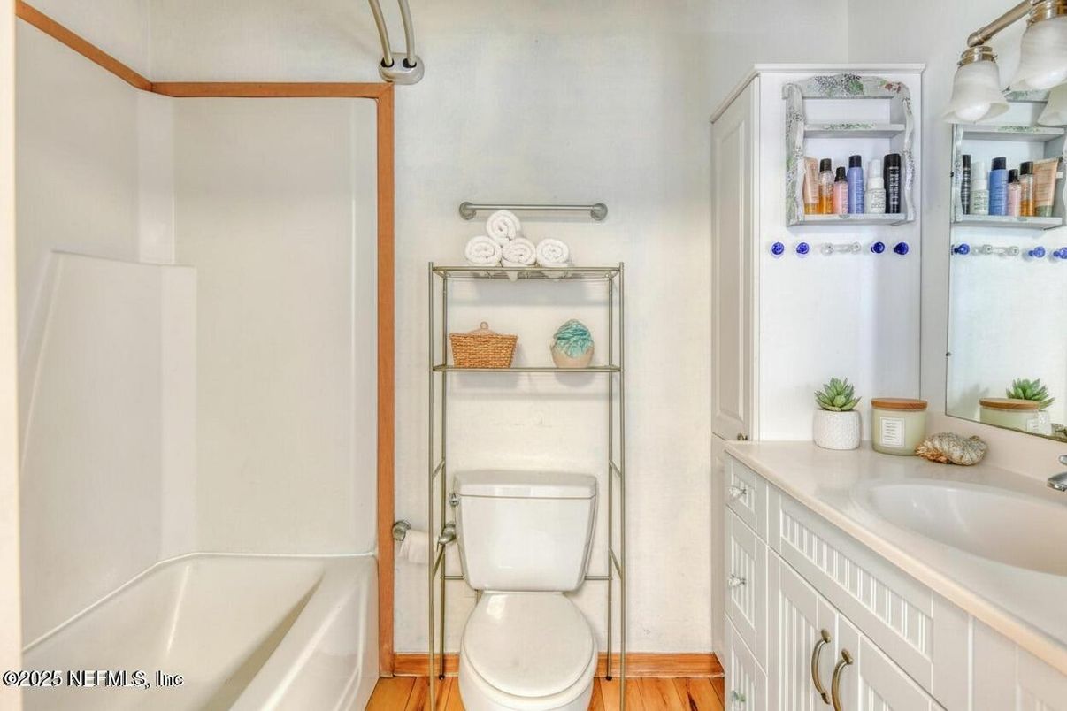 Bathroom, Interior, Wood Texture Flooring