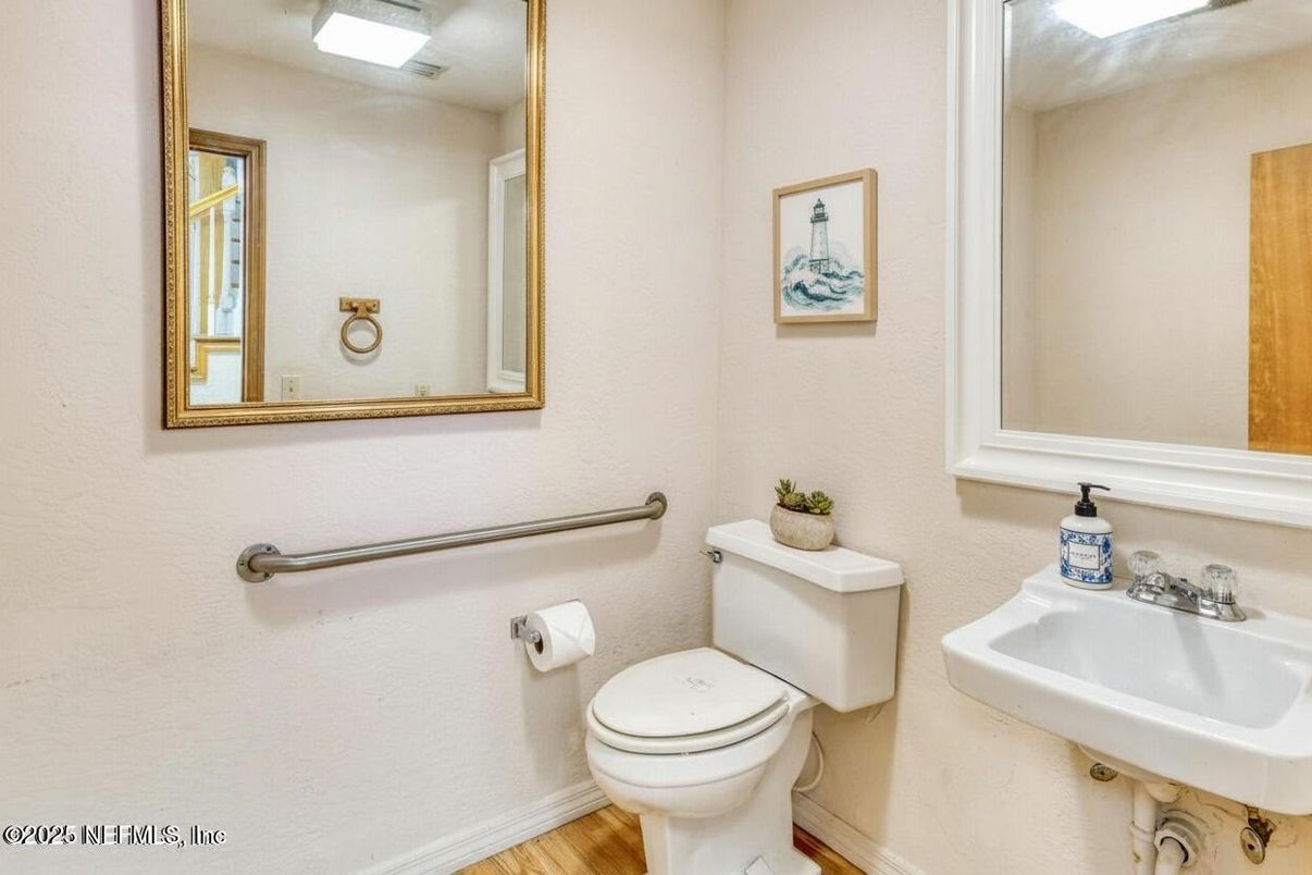 Bathroom, Interior, Wood Texture Flooring