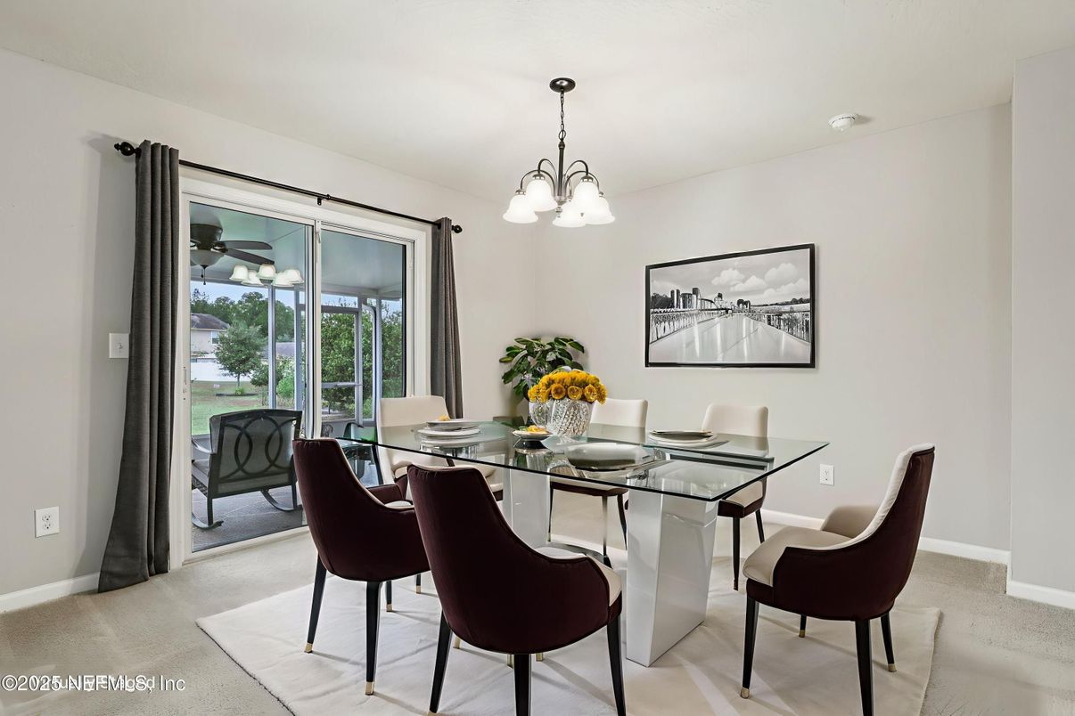 Chandelier, Dining room, Interior