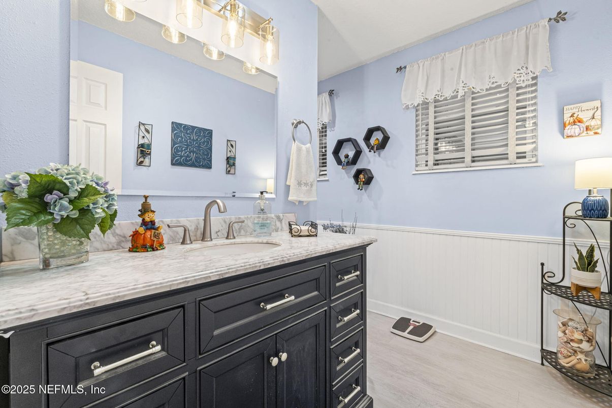 Bathroom, Interior, Wood Texture Flooring