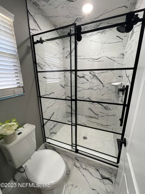 Bathroom, Glass Shower, Interior, Marble, Marble Walls