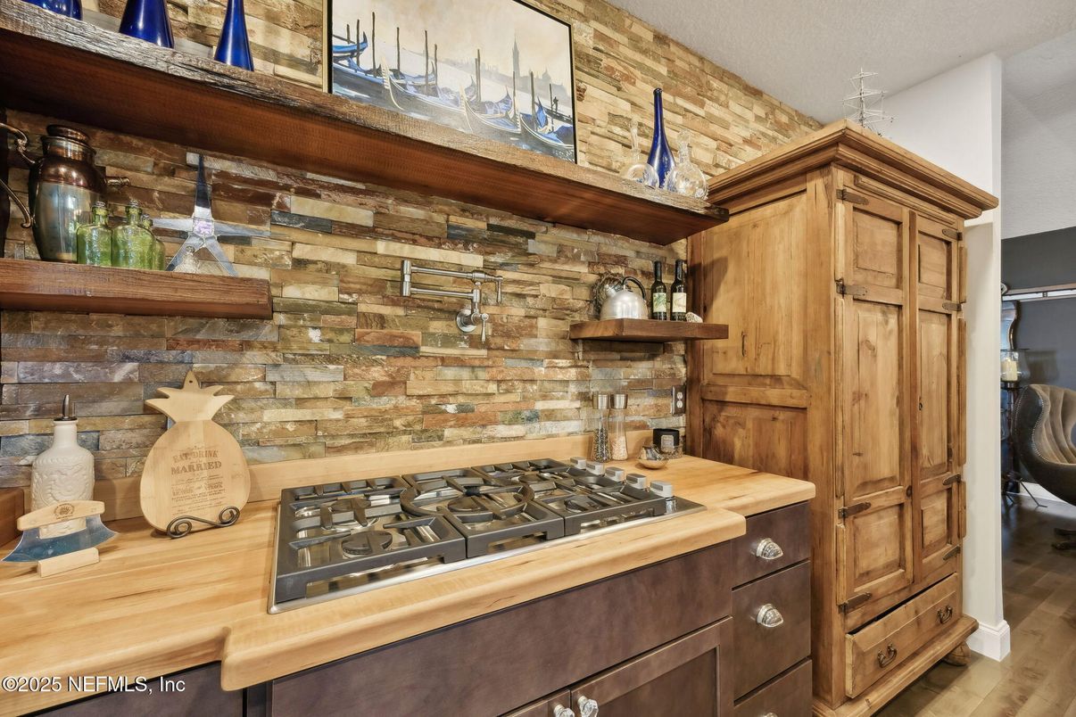 Interior, Kitchen, Wood Texture Flooring