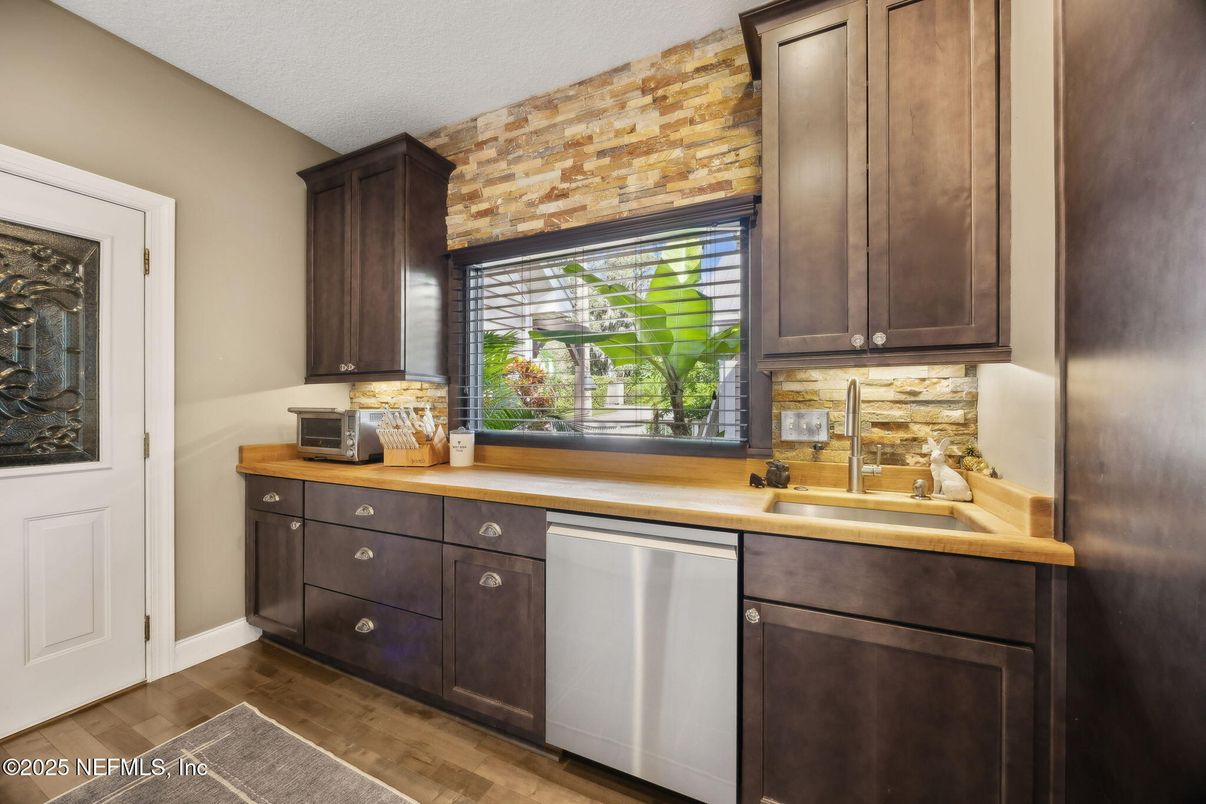 Interior, Kitchen, Wood Texture Flooring
