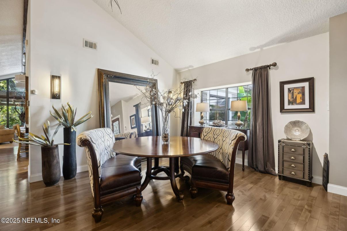 Dining room, Interior, Wood Texture Flooring