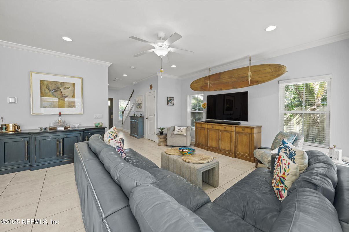 Interior, Living room, Recessed Lighting