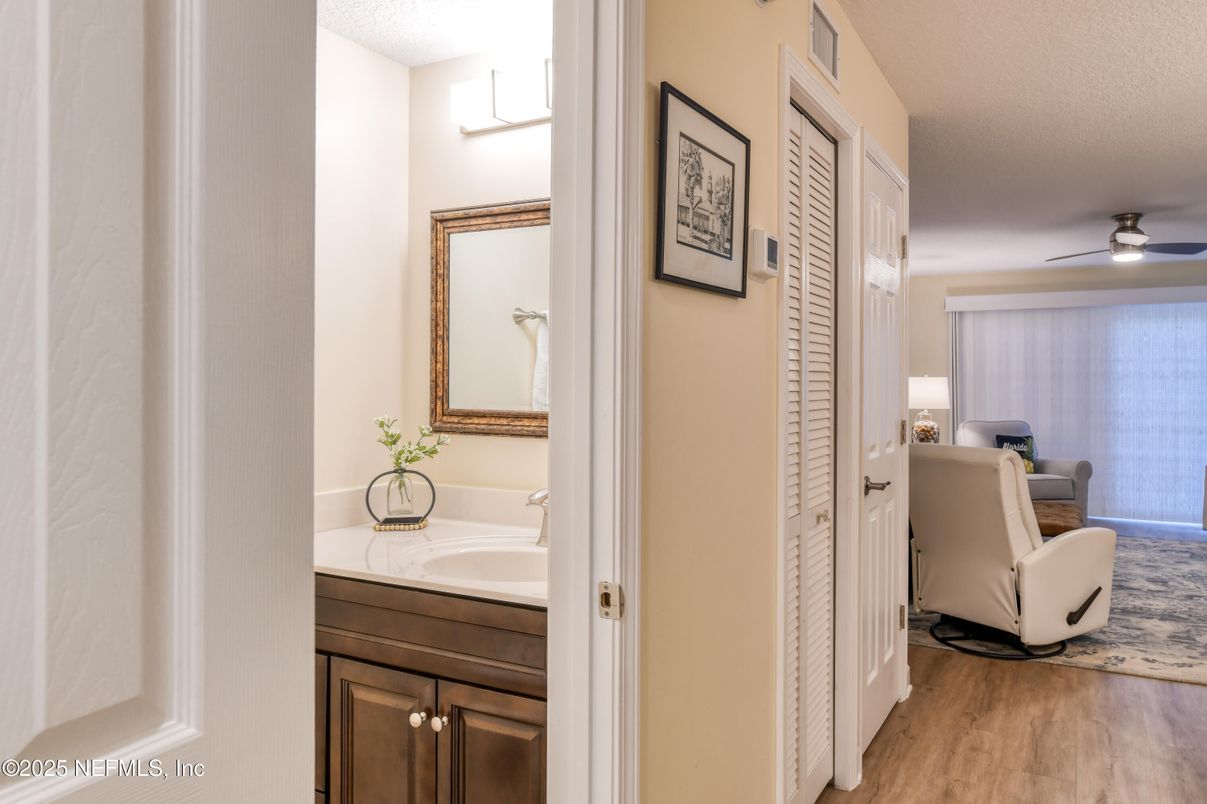 Bathroom, Interior, Wood Texture Flooring