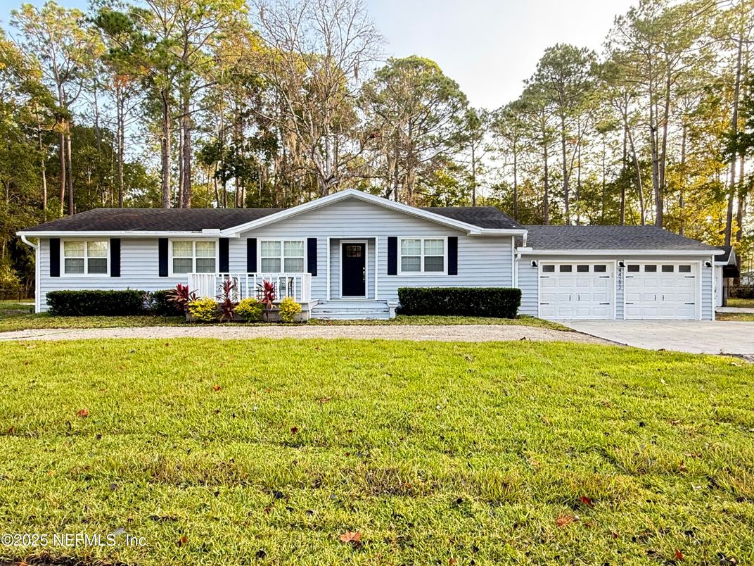 Attached, Backyard, Exterior, Facade, Ranch