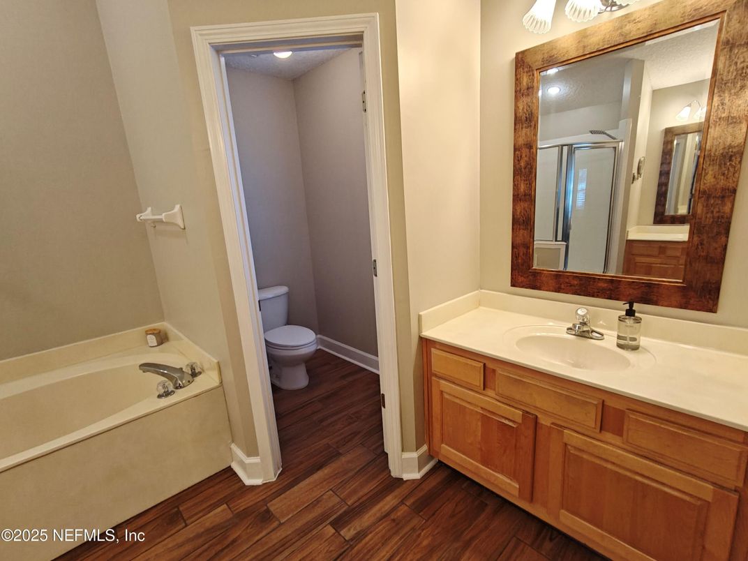 Bathroom, Interior, Wood Texture Flooring