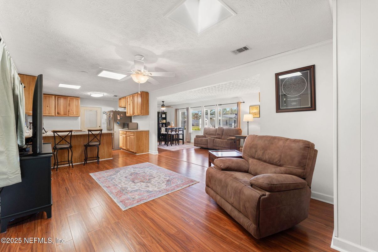 Dining room, Interior, Kitchen, Living room, Wood Texture Flooring