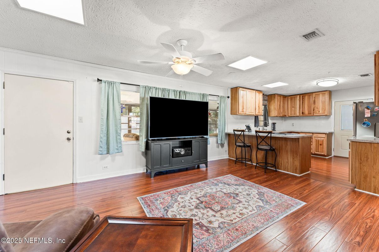 Interior, Kitchen, Wood Texture Flooring