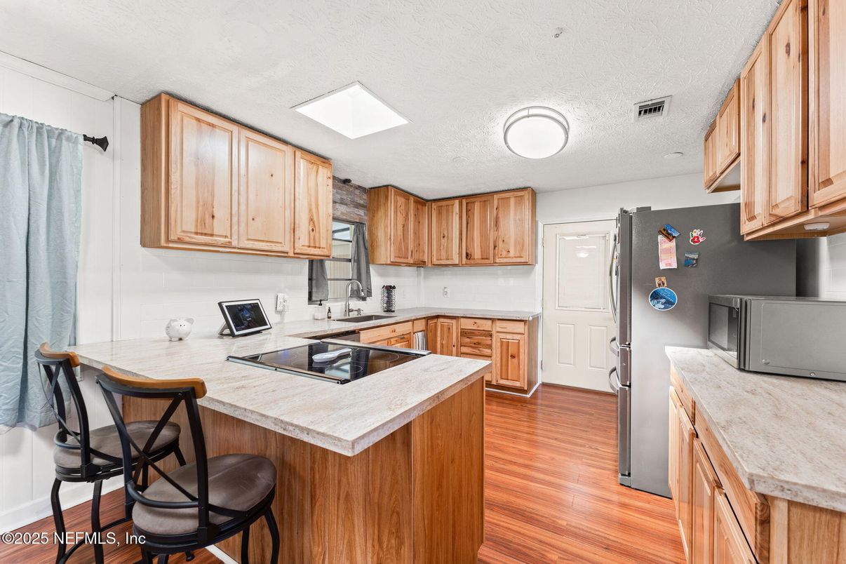 Interior, Kitchen, Wood Texture Flooring