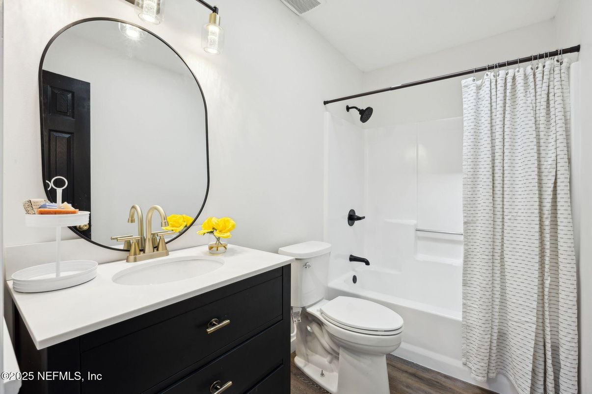 Bathroom, Interior, Wood Texture Flooring