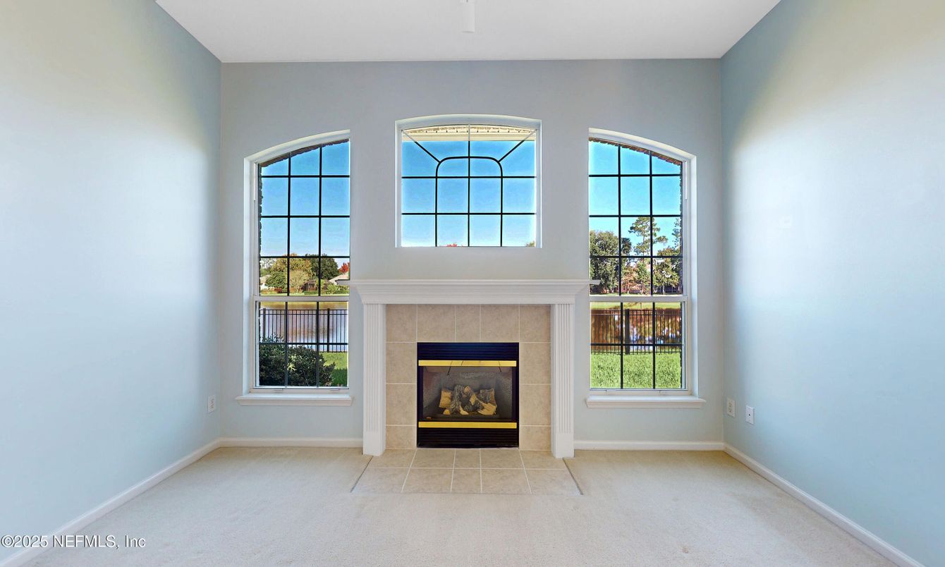 Empty room, Fireplace, Interior