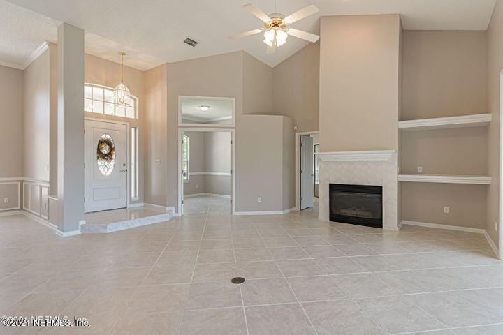 Empty room, Fireplace, Interior, Pendant Lights