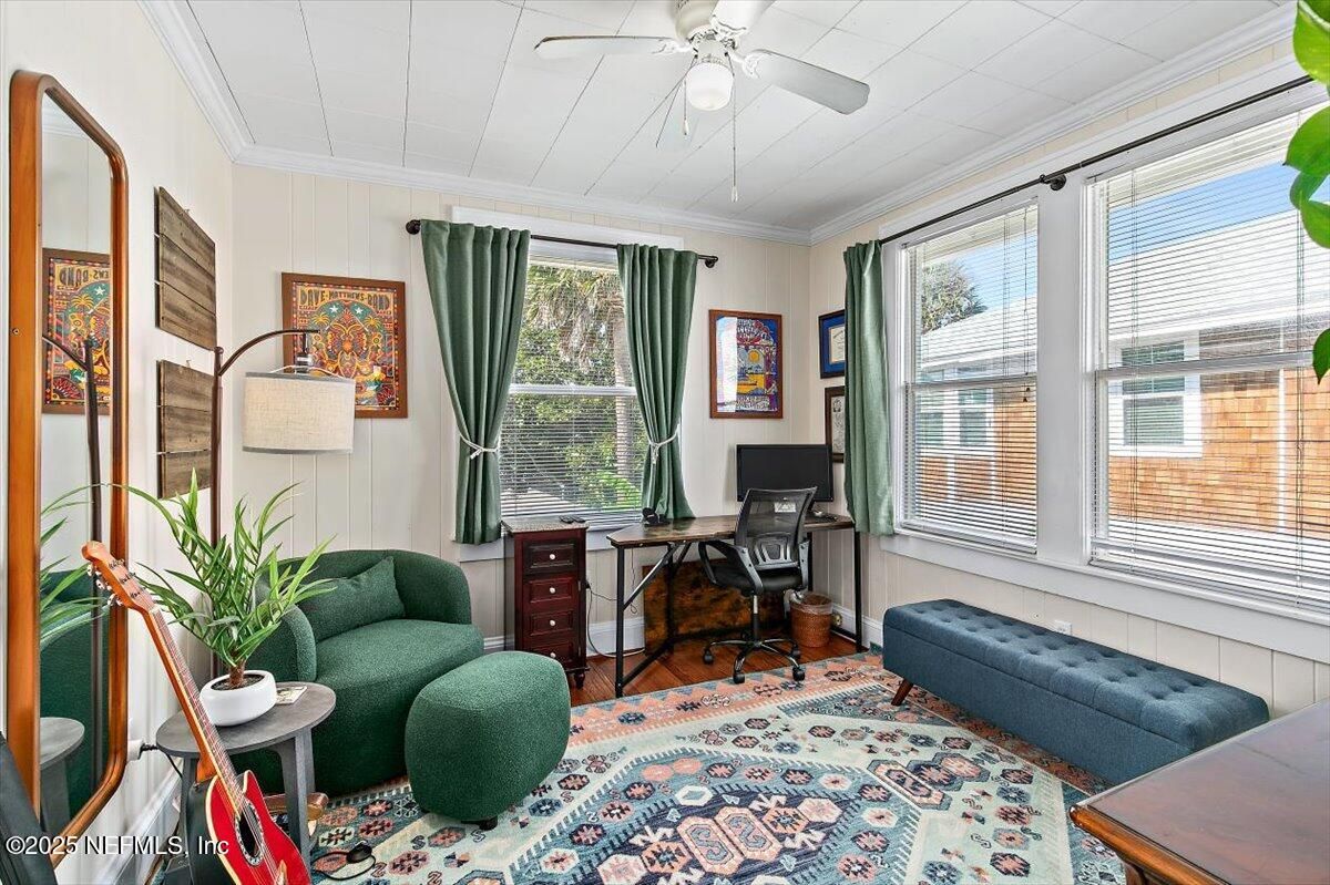 Home Office, Interior, Wood Texture Flooring