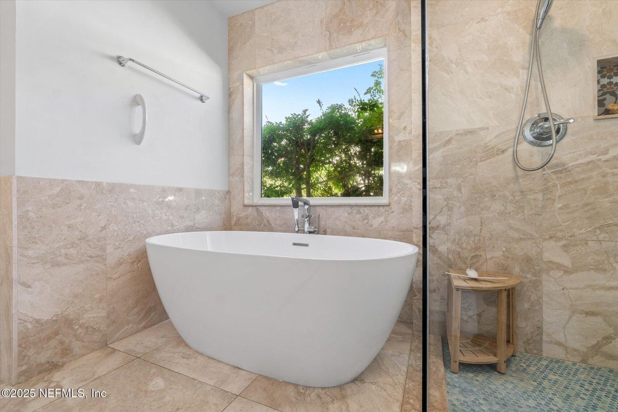 Bathroom, Free Standing Baths, Interior, Marble Walls