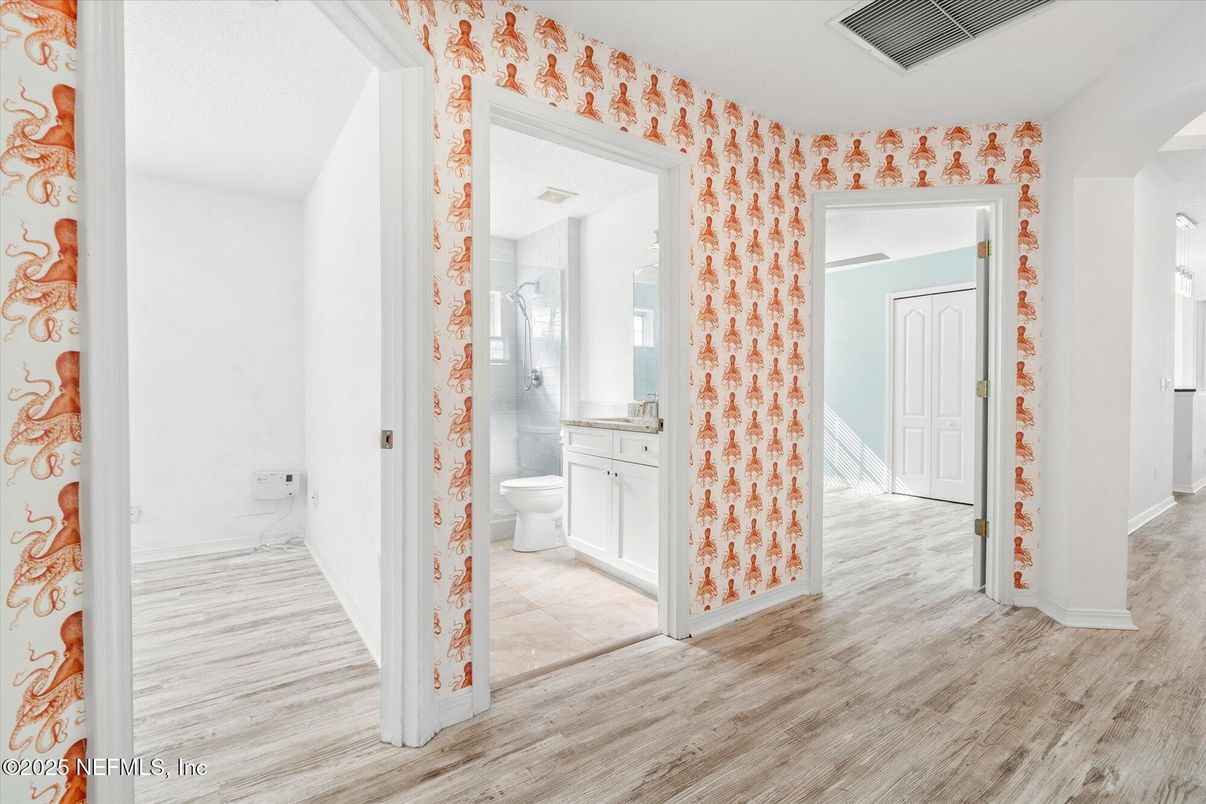 Bathroom, Interior, Wood Texture Flooring