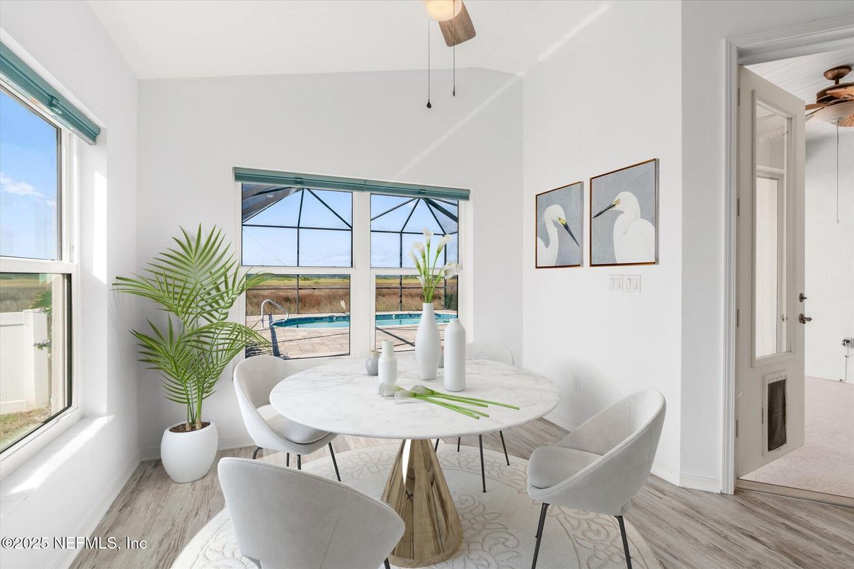 Dining room, Interior, Wood Texture Flooring