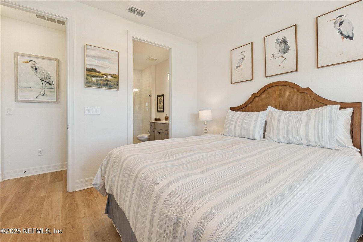 Bedroom, Interior, Wood Texture Flooring