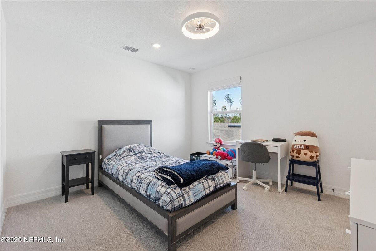 Bedroom, Home Office, Interior, Recessed Lighting