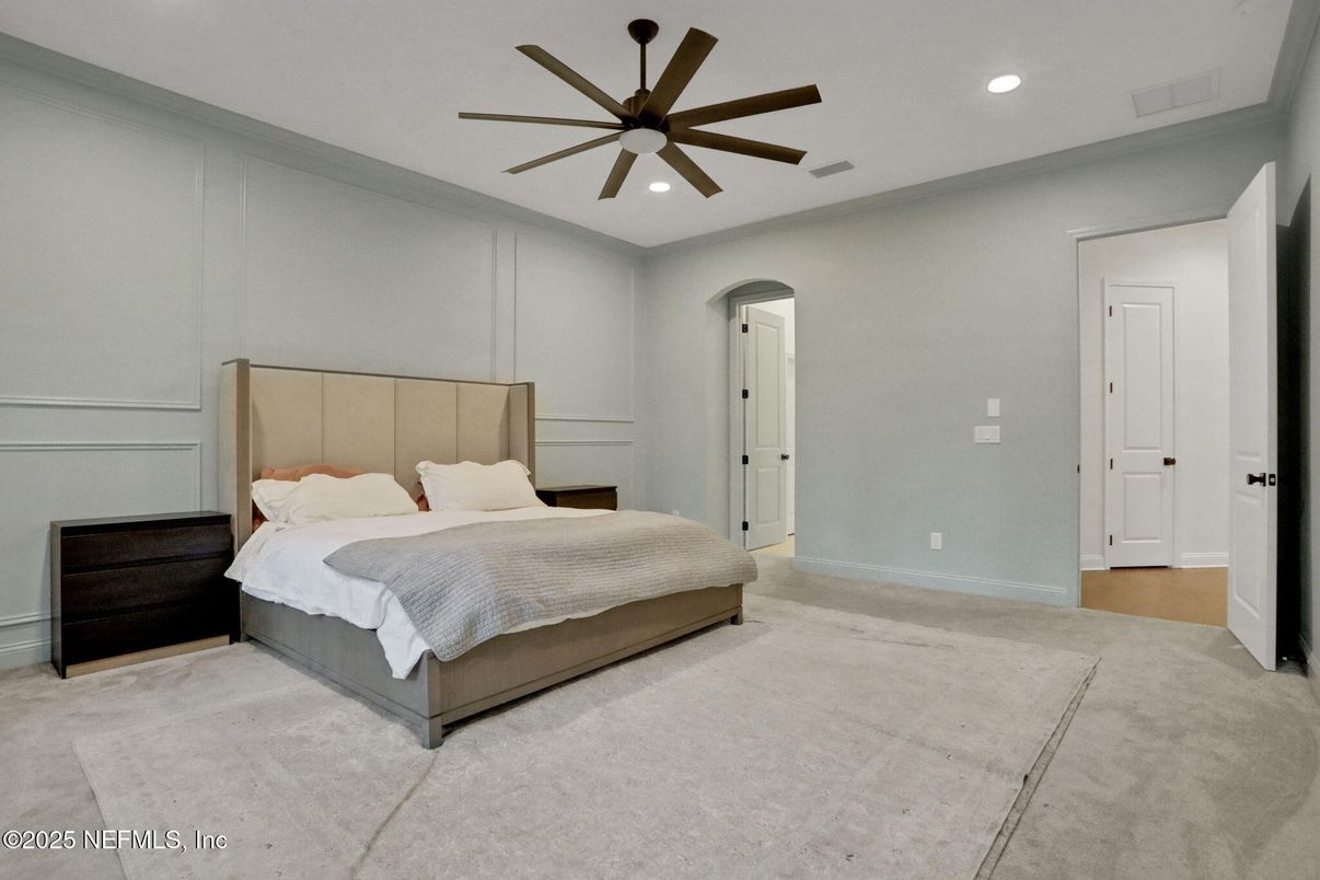 Bedroom, Interior, Recessed Lighting