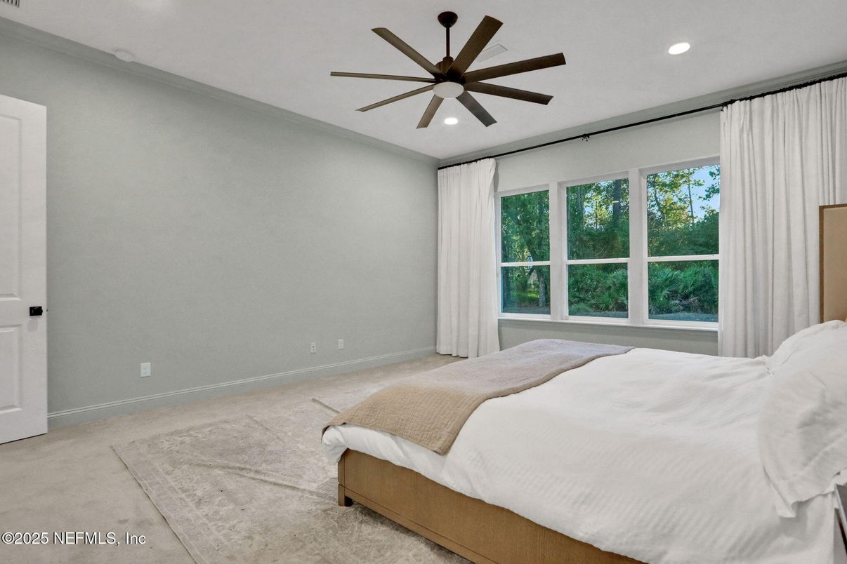 Bedroom, Interior, Recessed Lighting