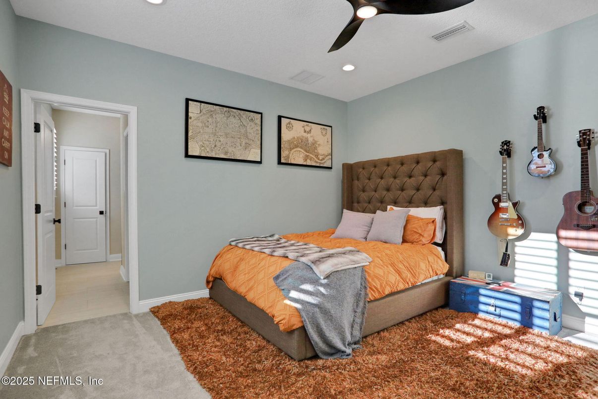 Bedroom, Interior, Recessed Lighting
