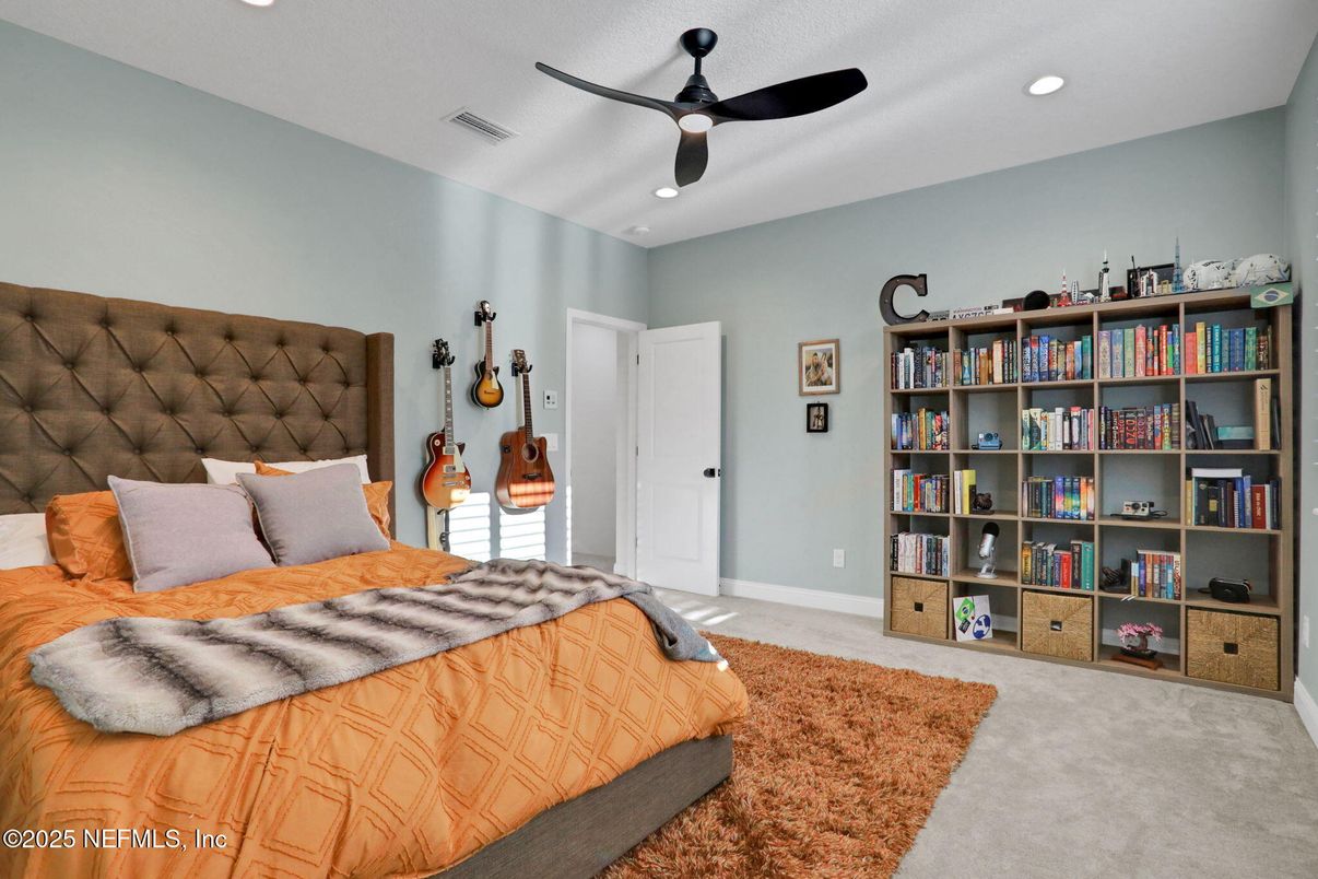 Bedroom, Interior, Recessed Lighting