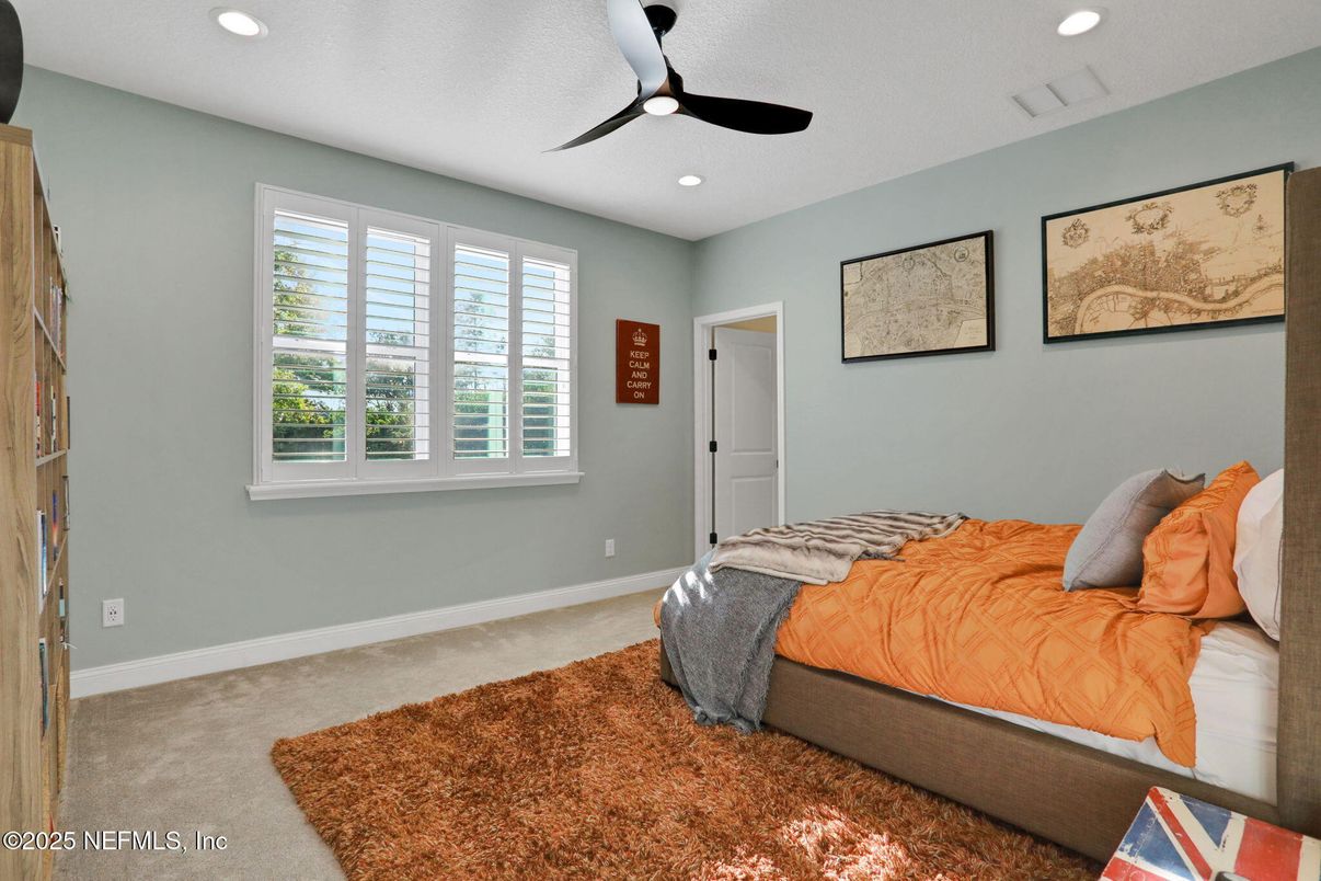 Bedroom, Interior, Recessed Lighting
