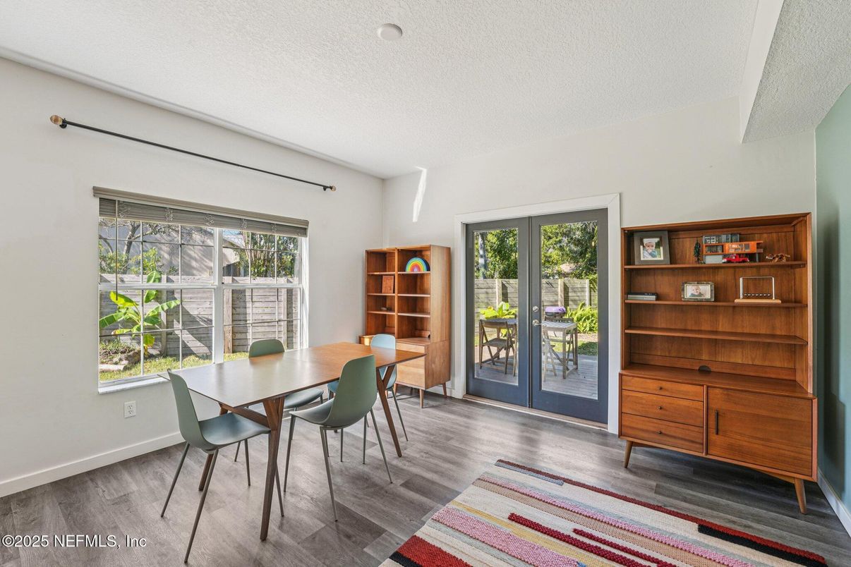 Dining room, Interior, Wood Texture Flooring