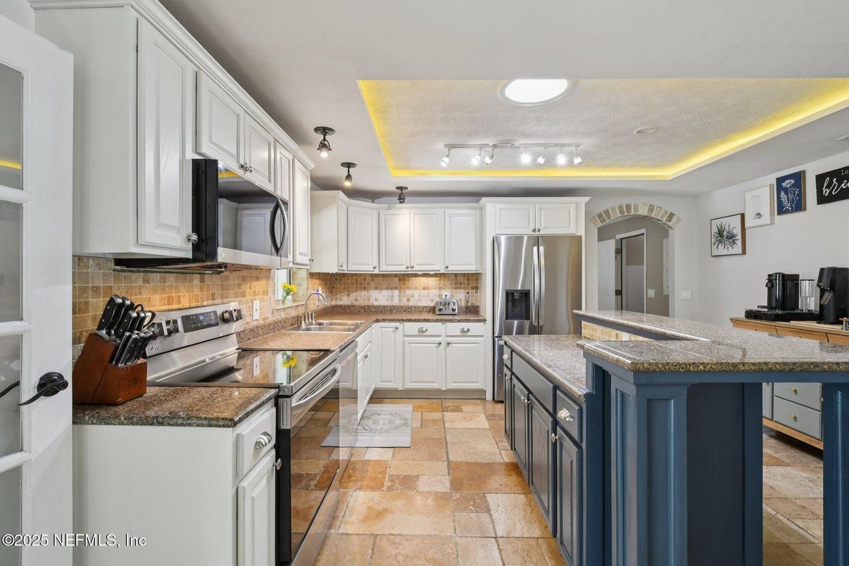 Interior, Kitchen, Recessed Lighting, Stainless Steel Appliances