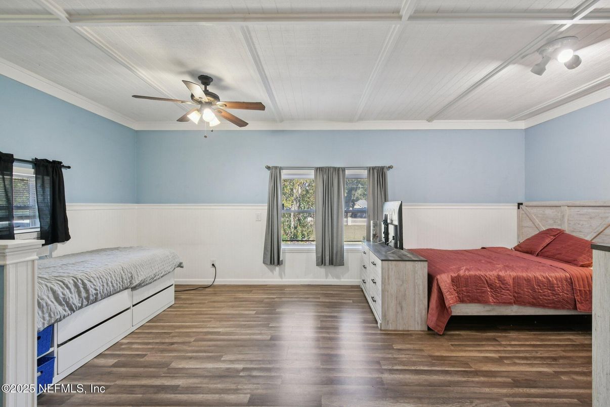 Bedroom, Interior, Wood Texture Flooring