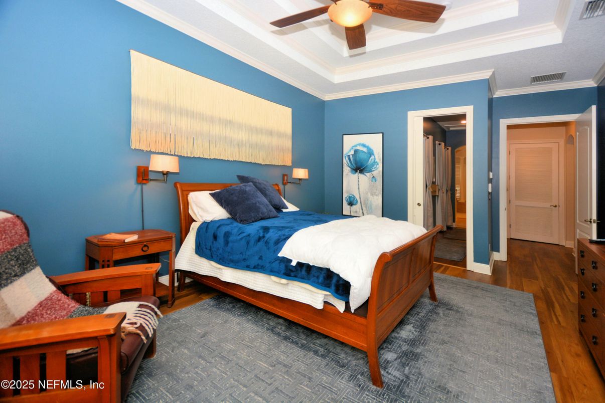 Bedroom, Interior, Wood Texture Flooring