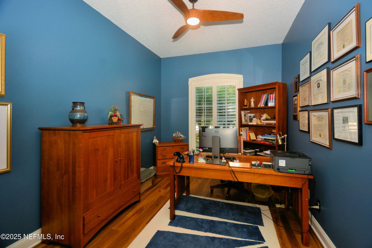 Home Office, Interior, Wood Texture Flooring