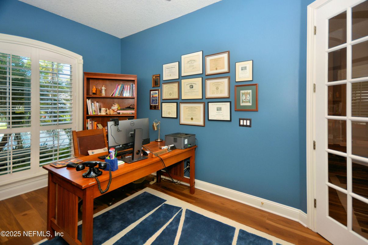 Home Office, Interior, Wood Texture Flooring