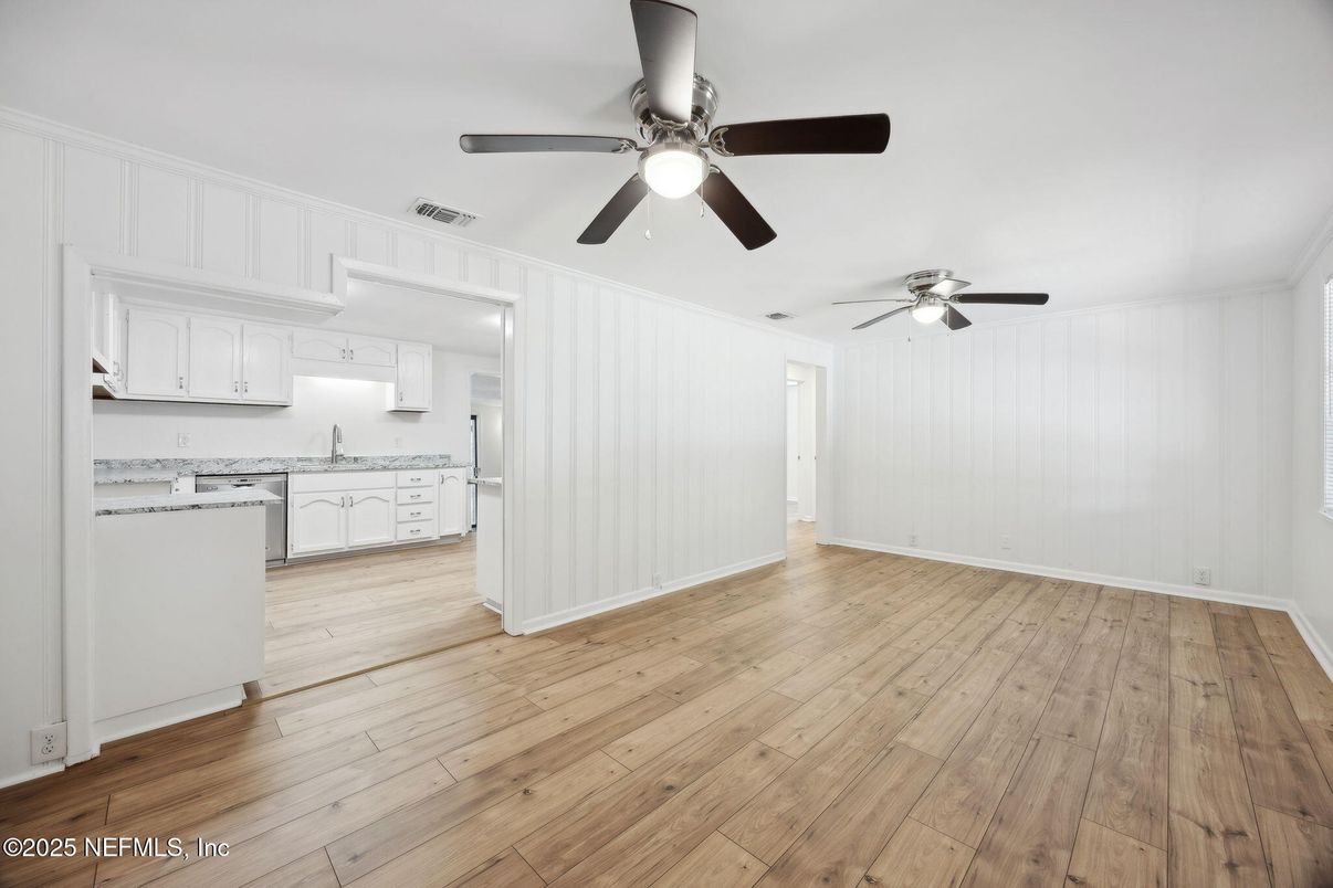 Empty room, Interior, Kitchen, Wood Texture Flooring