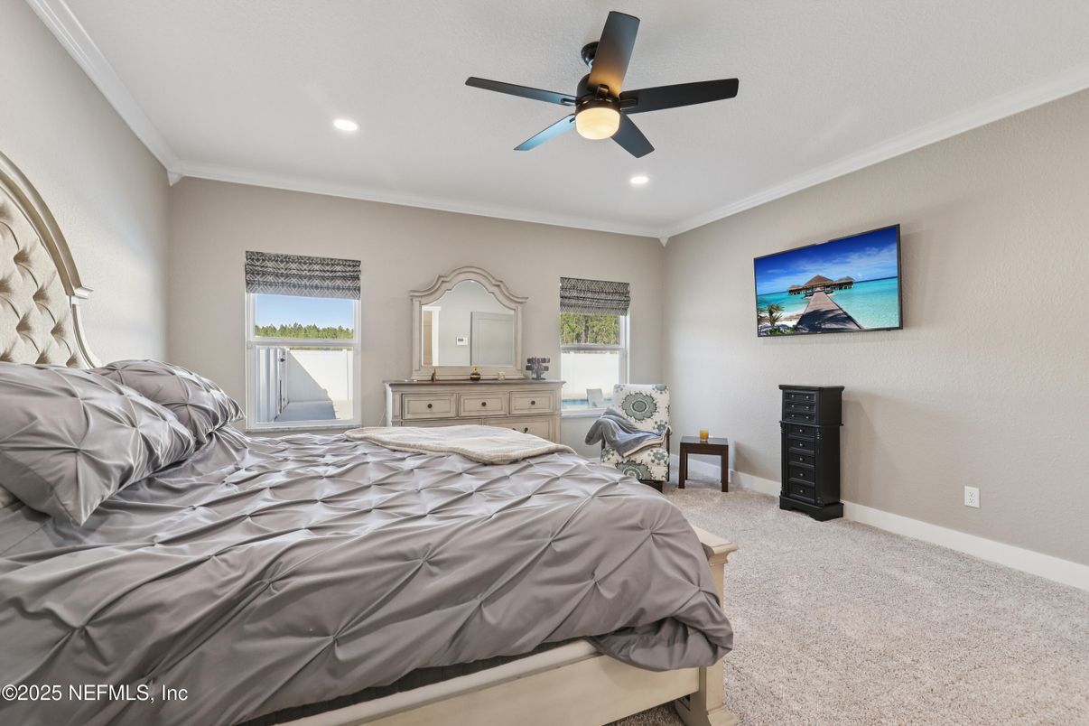 Bedroom, Interior, Recessed Lighting