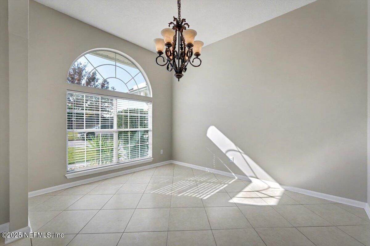 Chandelier, Empty room, Interior