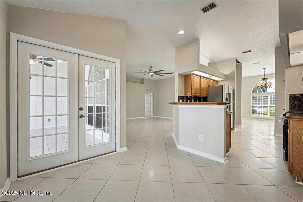 Chandelier, Interior, Kitchen, Recessed Lighting