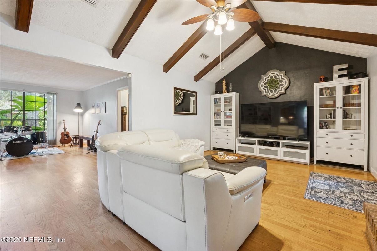 Interior, Living room, Wooden Beams, Wood Texture Flooring
