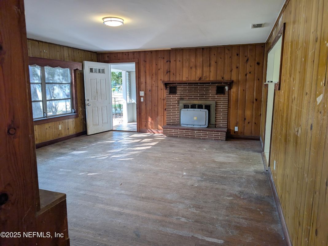 Empty room, Interior, Wooden Walls