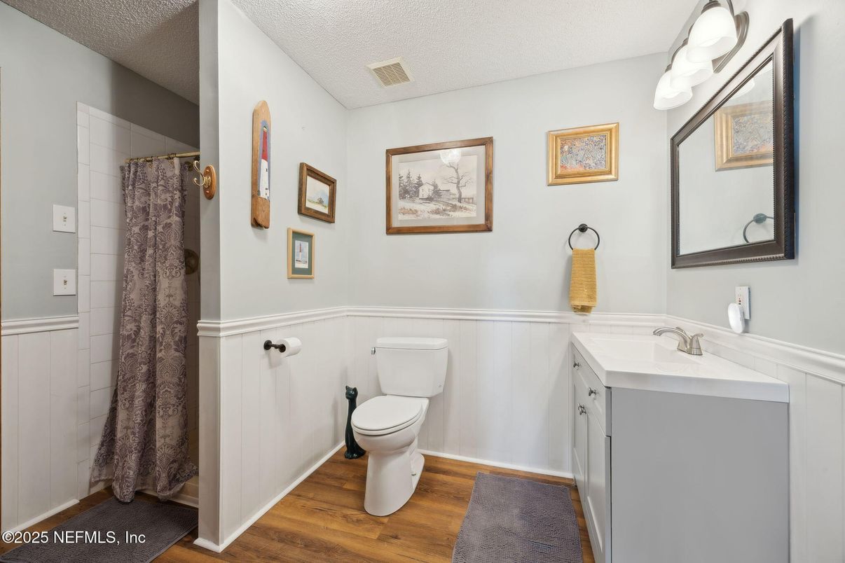 Bathroom, Interior, Wood Texture Flooring