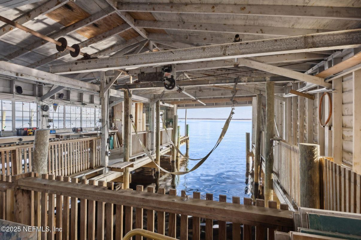Interior, Water, Wooden Beams