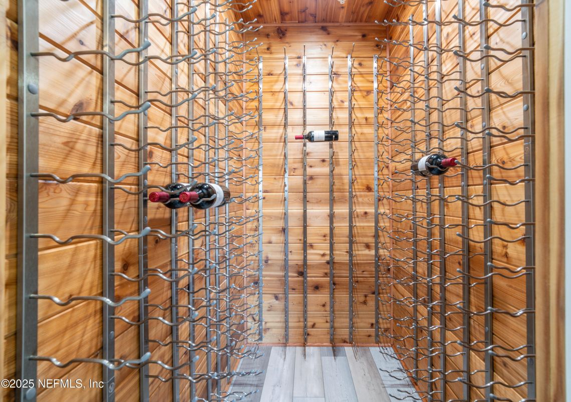 Interior, Wine Storage, Wood Texture Flooring, Wooden Walls