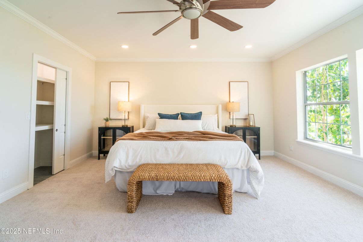 Bedroom, Interior, Recessed Lighting