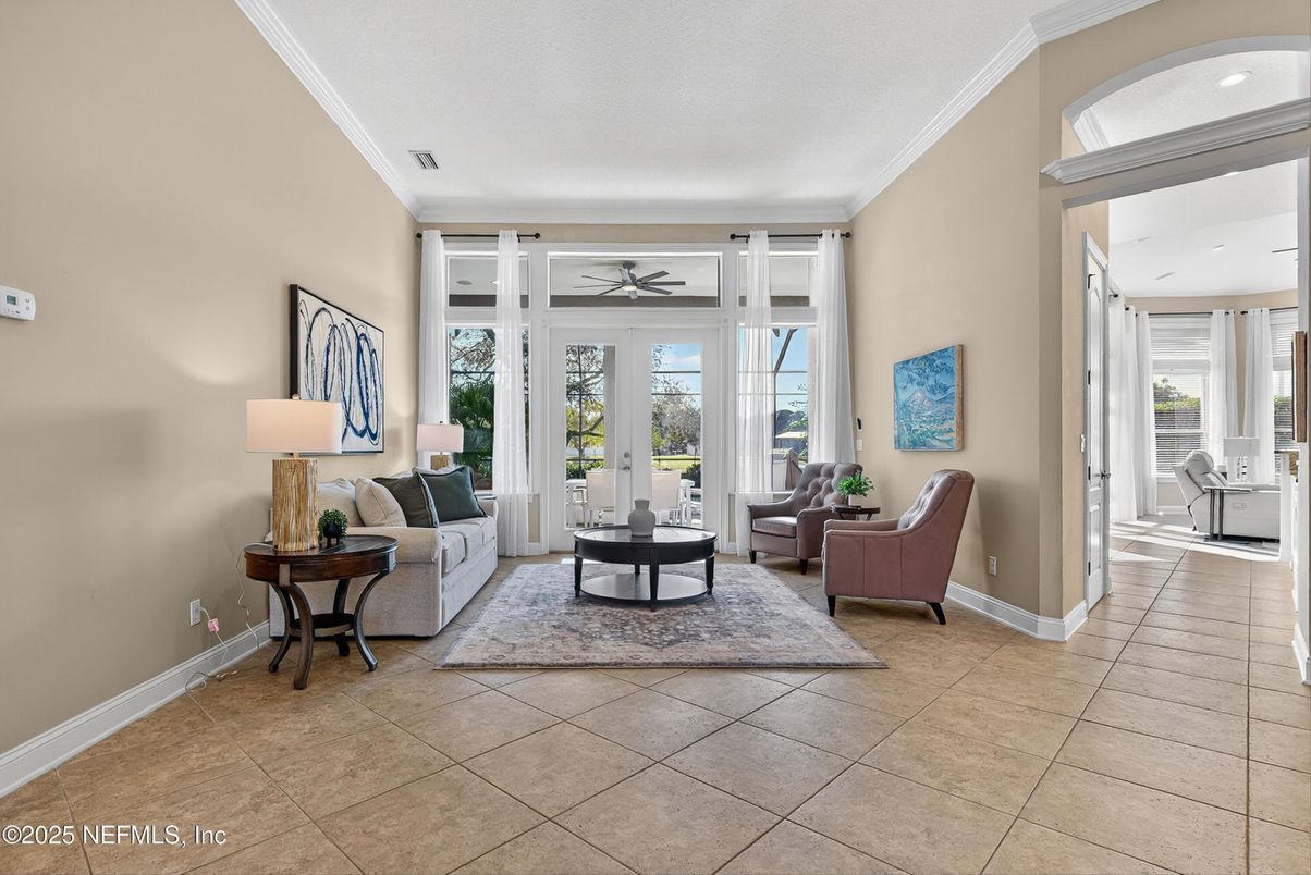 Interior, Living room, Recessed Lighting